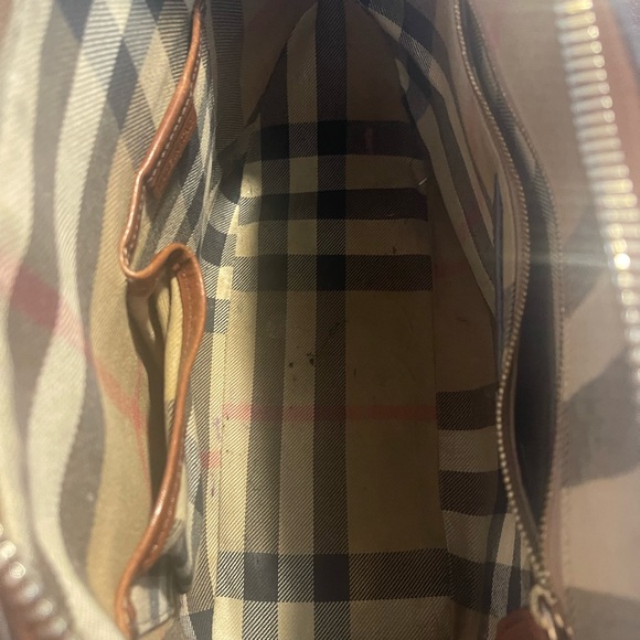 Burberry Leather Bowling Bag Purse - Picture 5 of 5